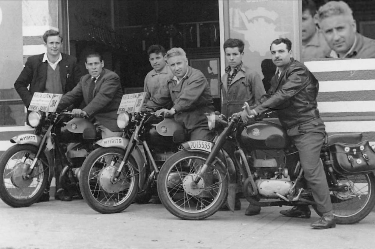 En el centro Secundino Ponte en Vigo, 1958 inauguración taller San Jurjo Badía En el centro Secundino Ponte en Vigo, 1958 inauguración taller San Jurjo Badía